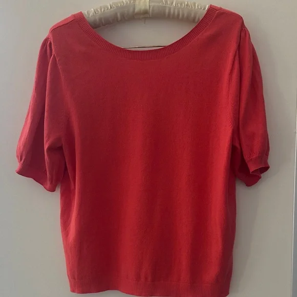 J.Crew Factory Short Sleeve Tie Back Sweater - Picture 2 of 6